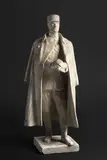 Otakar Švec, General M. R. Štefánik, 1920s, patinated plaster