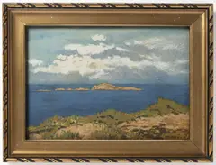 Jaroslav Panuška, Sea Coast, First half of 20th century, oil on cardboard