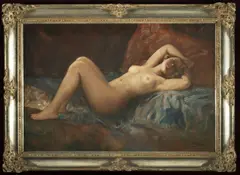 Josef Svoboda, Recumbent Nude, 1930s, oil on canvas