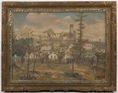 Otakar Průcha, Landscape with a Castle, 1940, oil on canvas