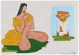 Untitled by Ken Price, 1974, Graphite, pencil, pen, and acrylic on paper, sold May 2013
