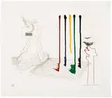 David Hockney, I Say They Are (from the Blue Guitar portfolio), 1977, Hardground etching and aquatint