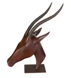 Hagenauer, Deer, Mahogany, patinated bronze