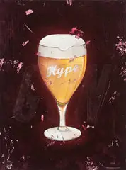 Bill Barminski, Untitled (Hype), c. 1999, Enamel on plaster on canvas