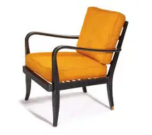 Walter Knoll, Armchair, 1927, Lacquered wood, upholstery