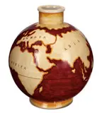 Le Mie Terre vase by Gio Ponti, 1929-30, Glazed maiolica, sold May 2013