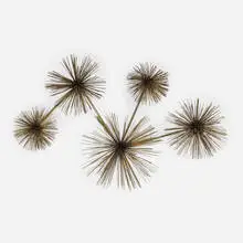 Wall sculpture by C. Jeré, 1979, gilt steel, sold Oct 2021