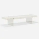 Modern, Coffee table, c. 1960, lacquered wood, Lucite