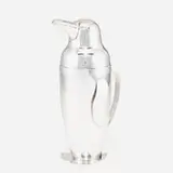 Emil Schuelke, Penguin cocktail shaker, 1936, silver-plated brass