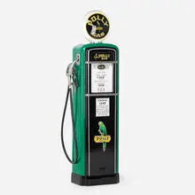 Polly Gas, Gilbarco gas pump, model 96, c. 1945, steel, glass, enamel