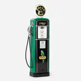 Polly Gas, Gilbarco gas pump, model 96, c. 1945, steel, glass, enamel