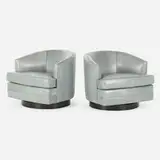 Contemporary, Lounge chairs, pair