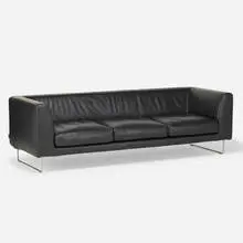 Jasper Morrison, Elan sofa, 1999, leather, stainless steel