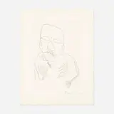Alexander Calder, Untitled (Santa Claus IV), 1974, etching on Richard de Bas paper
