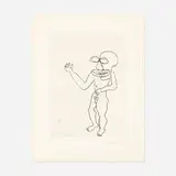 Alexander Calder, Untitled (Santa Claus I), 1974, etching on Richard de Bas paper