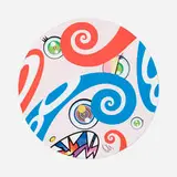 We are the Jocular Clan (9) by Takashi Murakami, 2018, offset lithograph in colors, sold Oct 2021