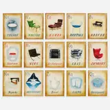 Modern, Collection of fifteen alphabet prints