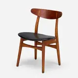 Hans J. Wegner, Chair, model CH 30, 1952, oak, vinyl