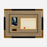 Frank Lloyd Wright, Signed letter and photograph, 1943, printed paper, photograph