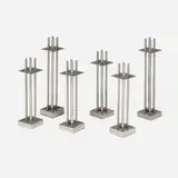 attribution Richard Meier, Candlesticks, set of six