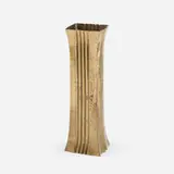 Josef Hoffmann, Vase, patinated brass