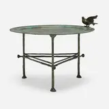 Ailnh Gor, Coffee table with bird, model 3650 variant, c. 1985, patinated bronze