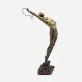 Erté, Le danseur, 1980, cold-painted bronze