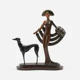 Erté, Elegance, 1980, cold-painted bronze, brass