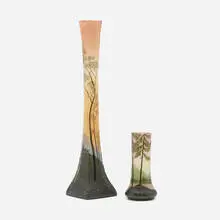 Auguste Legras, Scenic vases, set of two