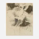 John Eaton, Figure in Movement, 1974, charcoal, graphite and pastel on paper