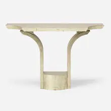 Jeffrey Bilhuber, Console, c. 2000, silver leaf over wood