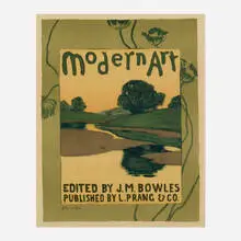 Arthur Wesley Dow, Modern Art (from Les maîtres de l'affiche), 1896, lithograph in colors