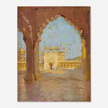 Colin Campbell Cooper, Untitled, c. 1915, oil on paperboard laid to pressboard