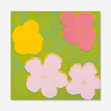 Flowers by Andy Warhol, 1970, screenprint on paper, sold Sep 2014