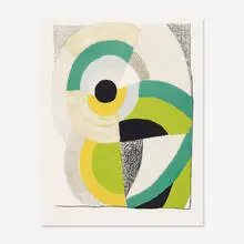 Cercles by Sonia Delaunay, 1968, lithograph on paper, sold Sep 2014