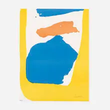 Untitled by Helen Frankenthaler, c. 1965, lithograph on paper, sold Sep 2014