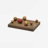 Hugo Weber, Kugelspiel, 1936, carved and stained ash