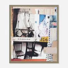 Tag by Robert Rauschenberg, 1997, lithograph on paper, sold Sep 2014
