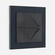 Plan Espace by Jean-Pierre Yvaral, 1969, enameled steel, nylon cord, sold Sep 2014