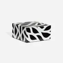 Loopy Doopy Box by Sol LeWitt, 1999, lacquered wood, brass, sold Sep 2014