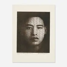 AK-47 by Zhang Dali, 2005, screenprint on paper, sold Sep 2014