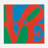 Love by Robert Indiana, 1965, screenprint on paper, sold Sep 2014