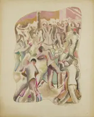 George Frederick Hinchcliff, Untitled, gouache and mixed media 52 x 37cm approximately (2) .
