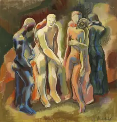 George Frederick Hinchcliff, Untitled, gouache 26 x 25cm .
