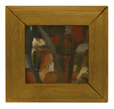 Brian Blow, Untitled, oil on board 15 x 15.5cm