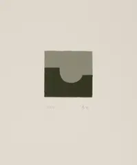 Brian Blow, Brian Blow (1931-2009) 'GREY SUITE 3' Two lithographs