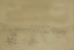 Untitled by Thomas Allom, pencil 12 x 26.8cm (2), sold Oct 2019