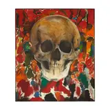 Jim Dine, The Face in the Rage of Red, oil on canvas