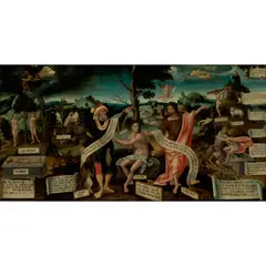 German School, An Allegory of the Bible, oil on panel