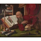 Marinus van Reymerswaele, Saint Jerome in his Study, oil on panel